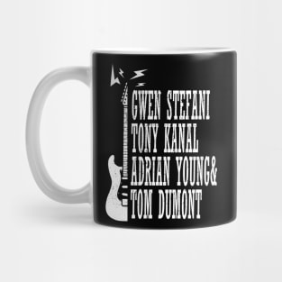 no doubt band guitar vintage art Mug